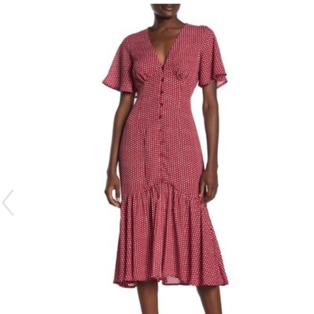 Red Polka Dot Midi